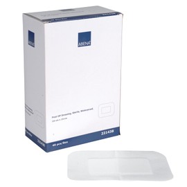 ABENA Sterile Waterproof Wound Dressing, 8 x 10 cm, Sterile Plaster, 4-Ply Individually Packed, Absorbent, Breathable and Skin-Friendly