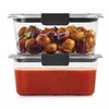Rubbermaid Brilliance BPA-Free Food Storage Containers, Medium Deep, 4.7 Cup,