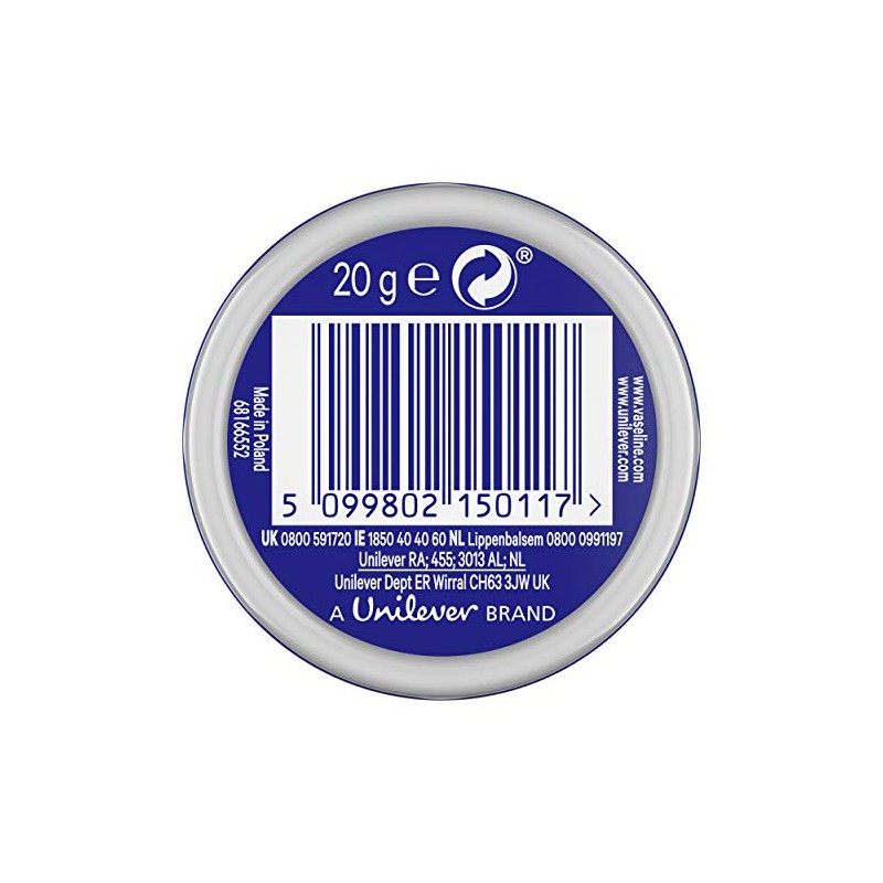 Vaseline Lip Therapy Petroleum Jelly Original for Men 0.7 oz