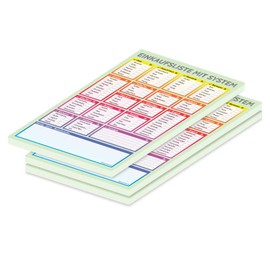 PRICARO Pack of 3 A5 Multicolour System Shopping List