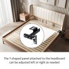 Longzhuo Universal Headboard Brackets, 2 Pack Headboard Kit for Adjustable