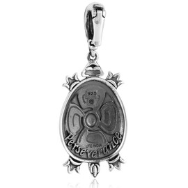 American West Jewelry Southwestern Sterling Silver Earth Spirit Turtle Pendant Enhancer