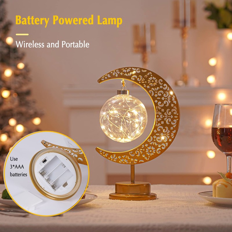 Moon Lamp, Enchanted Lunar Lamp, Ramadan Decorations Lamp for Bedroom,