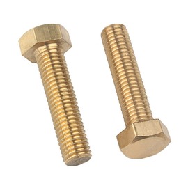 ORANXIN Brass Hex Bolts Screws - M4 M5 M6 Hexagonal Allen Bolt Metric Thread Hex Head Fasteners Machine Screw Tools
