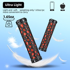 ROCKBROS Bike Grips Non-Slip Bike Handle Grips Double Lock-on Bicycle Handlebar Grips for BMX, MTB, Folding Bikes 22.2mm