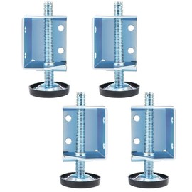 Heavy Duty Adjustable Leveling Feet Furniture Feet Brackets Threaded Feet with Brackets for Table Sofa Cupboard Wardrobe (25mm Height Adjustable)