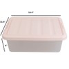 Ucake 14 Quart Plastic Storage Boxes Containers Bins with Lids,