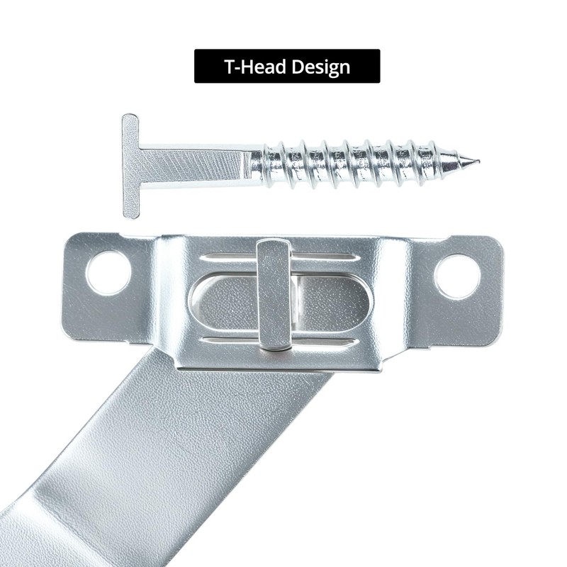QWORK Frame Lock Security Hanging Kit with T-Head Screws -