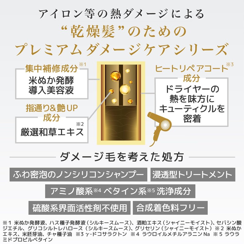 Ichikami The Premium Extra Damage Care Hair Shampoo 480ml -