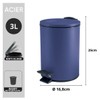 Spirella Adelar Bin 3 Litres Stainless Steel with Automatic Close