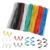 uxcell 6 Inch Twist Ties, Metallic Twist Ties, Reusable Plastic