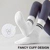 3 Pairs Pilates Socks with Grips Non Slip Ruffle Yoga