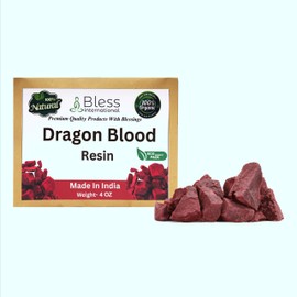 Premium-Grade-A-Indian-Dragon’s-Blood-Resin-Dracaena-Daemonorops-Draco-Sap-By-Bless-International 100%-Pure-Natural-Organic Incense-Sangre-De-Grado-Gum Sacred-Aroma-For-Yoga 0.25Lb-113.3-Grams-4-Ounce