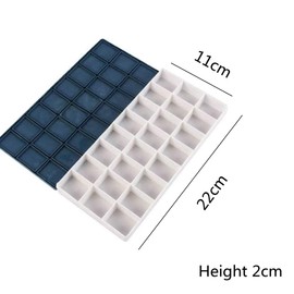24 Paint Palette Plastic Paint Holder Watercolor Acrylic Paint Storage Travel Palette Tray with Rubber Lid for Artists Students Kids