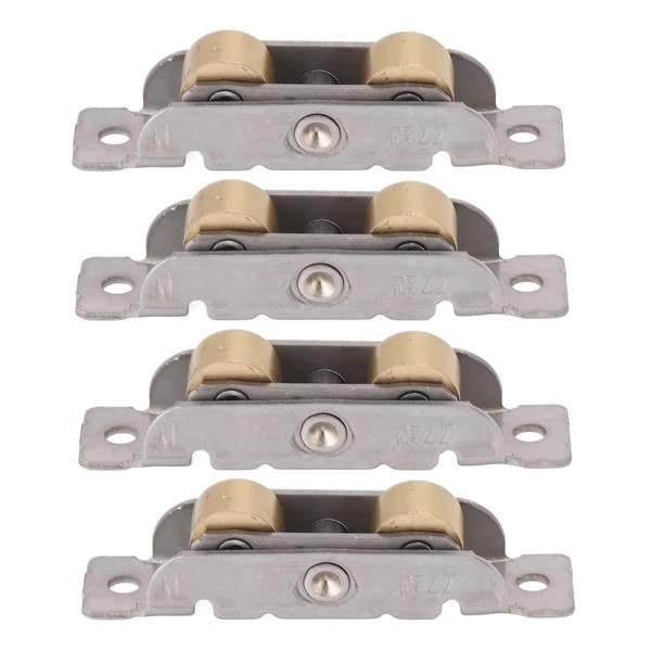 BORDSTRACT 4PCS Sliding Patio Door Roller Assembly,Copper Ball Bearing Wheel