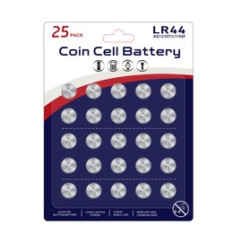 JUNINXIU 25 Pack AG13 Battery LR44 Batteries —[High Capacity] Premium Alkaline 1.5 Volt L1154F A76 303 357 Button Cell Battery for Toys & Electronic Devices