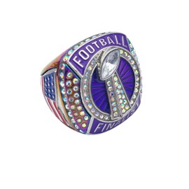 Discount Sports Rings, FOOTBALL FINALIST RING — Player Award, assorted colors and gemstones (Rainbow)