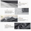 MILDLY Cushion Cover 40 x 80 cm Cotton Dark Grey