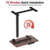 Okin Overbed Bedside Table with Wheels, Adjustable Medical Tilt Top