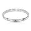 hengkaixuan Titanium Wedding Ring Eternity Ring Engagement Band Silver 2mm