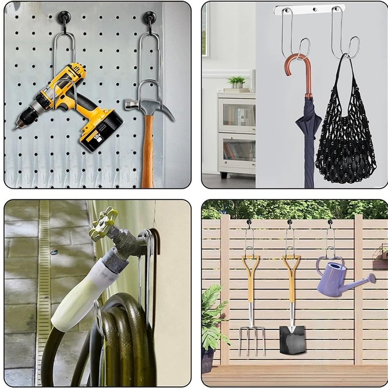 2pcs, Hose Hooks, Stainless Steel Hose Strong Durable Suitable for