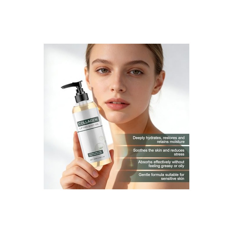 Aceite Corporal Elixir con Colágeno, Aceite Corporal Hidratante Reafirmante