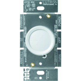 Lutron D-600P-WH 600W Single -Pole On/Off Dimmer Rotary (43.25-279-10.5)