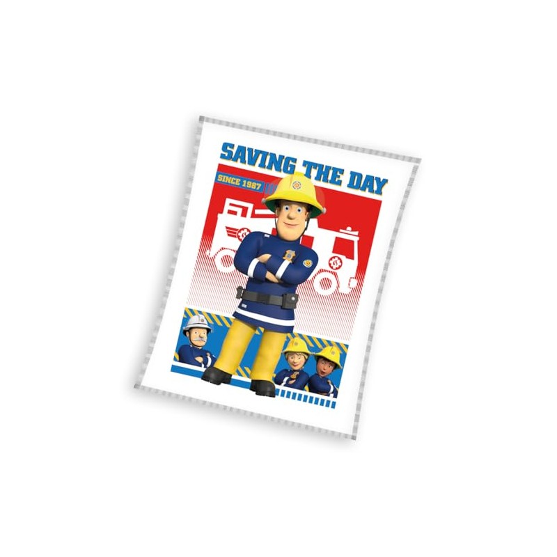 Fireman Sam Coral Fleece Blanket 130 x 170 cm