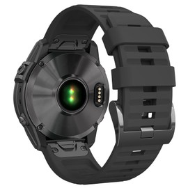 Watch Strap for Garmin Fenix 8X/Fenix 7X/Fenix 6X/Fenix 5X,26mm QuickFit Replacement Band for Garmin Enduro 3/Enduro 2,Fenix 3,Tactix Bravo (Black)