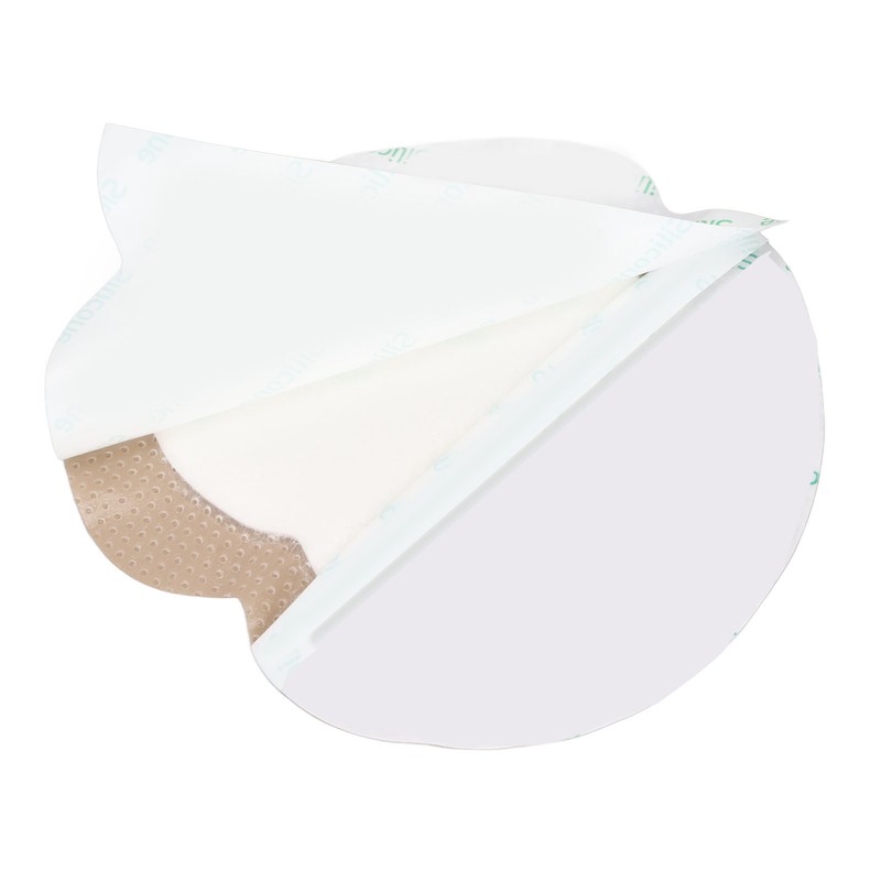 Heart Shaped Silicone Foam Dressing Bordered Waterproof Wound Bandage 18x18cm/7.09x7.09in