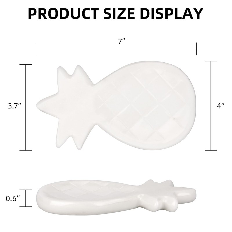 HESHIBI Marble Spoon Rest for Kitchen Stove Countertop, Marble Utensil