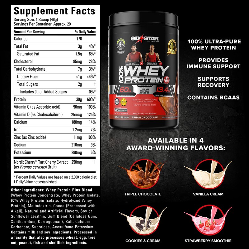 Whey Protein Powder + Immune Support | Six Star Whey