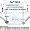 2X 80cm Long M10 x 3/8" Inch BSP Pair of