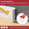 JSIWOTH 16.4Ft Vinyl Baseboard Molding Trim, Flexible Peel and Stick