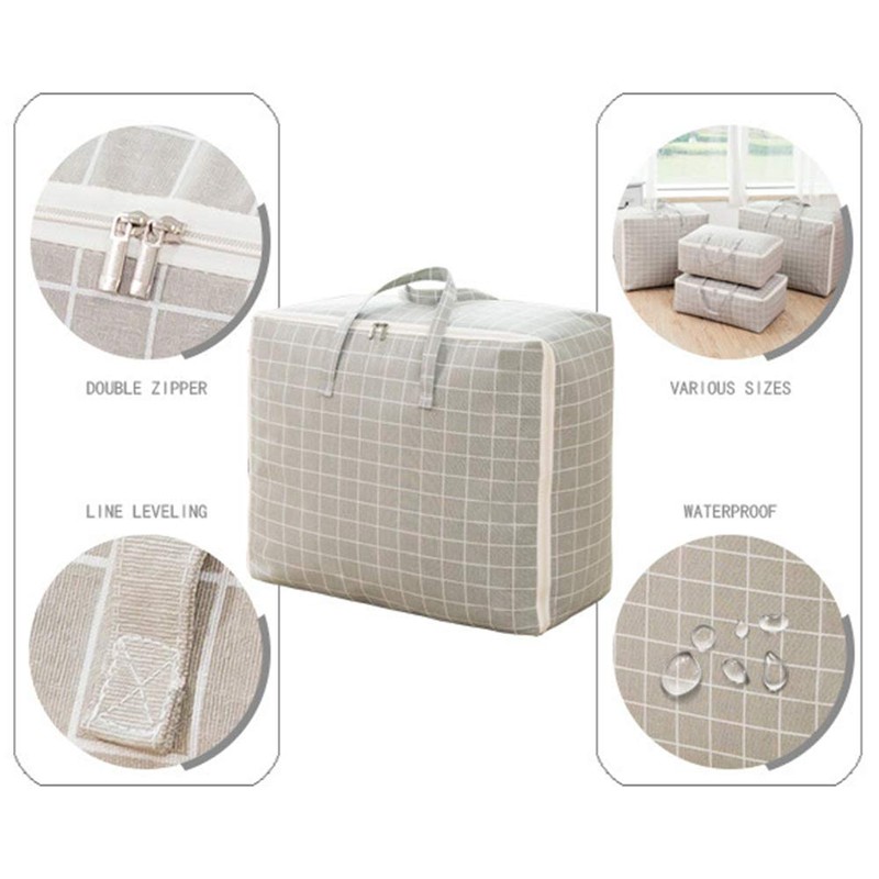 Bed Bag with Double Zip Storage Bag Waterproof Moving Bag