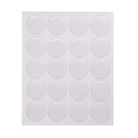 Shapenty 1Inch/25mm Clear Round Epoxy Resin Dome Stickers Circles Dots for Bottle Cap Pendant Necklace Magnets Jewelry Art Craft Hair Bows Scrapbooking Card Making, 40PCS