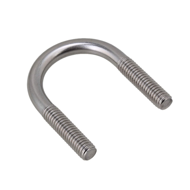 CNBTR U-Bolt Screws Saddle Nuts 304 Stainless Steel Silver M6