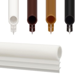 Window Weatherstrip Seal 1/4" Bulb Bubble Kerf Mount Bulb Gasket Window Weather Stripping Kerf - 4 Colors and 5 Length Options (10', White)