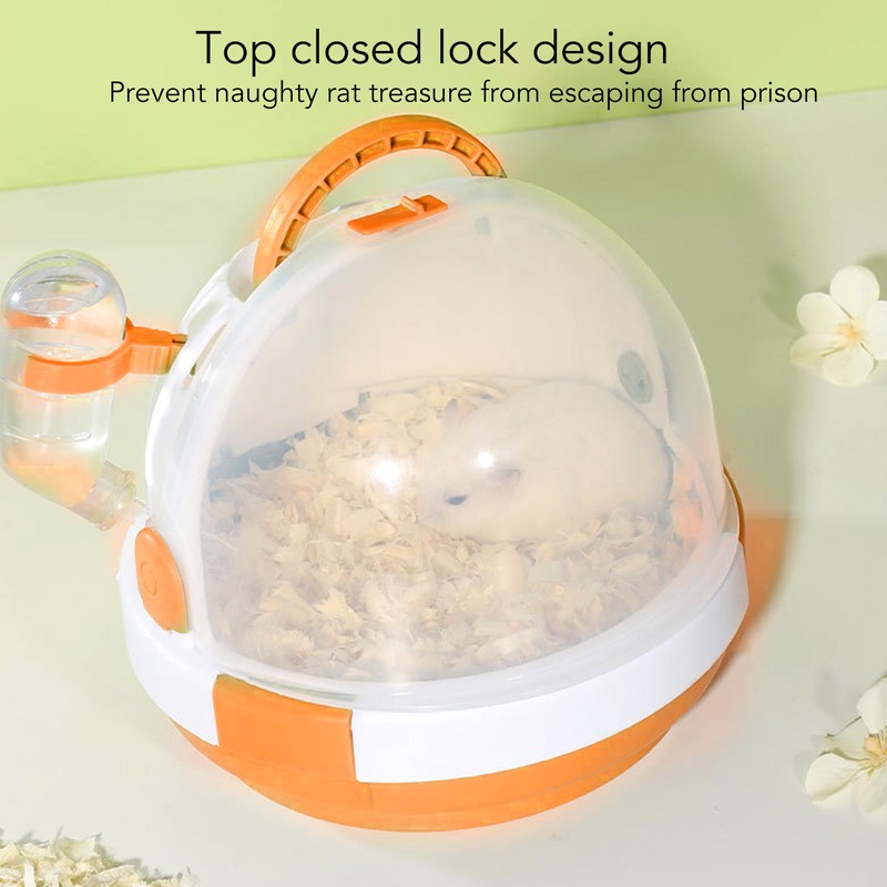 UFO Hamster Cage Funny Cute Travel Portable Small Pet Out