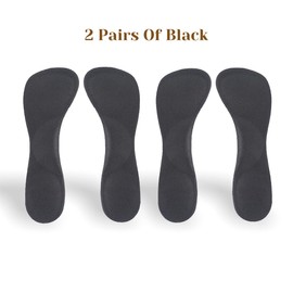 CB - 3 pares de plantillas de soporte de arco de gel de silicona invisible, inserciones delgadas, absorción de golpes, dolor de arco, alivio del dolor en el talón del pie, longitud 3/4 para mujer, zapatos de tacón alto, zapatos 5-7,, Estilo A, 2 Pares-ne
