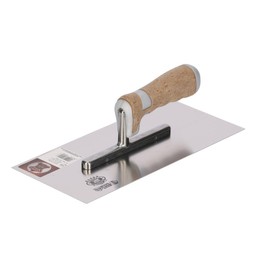 OLEJNIK J L PROFESSIONAL Professional Stainless Steel Smoothing Trowel Rustproof 280 x 130 mm with Leather Handle - High Quality Tool for Precise Plastering and Plaster Work