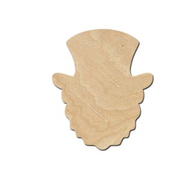 Leprechaun Head Wood Cutouts for crafts, Laser Cut Wood Shapes 5mm thick Baltic Birch Wood, Multiple Sizes Available