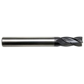 GS Tooling 102652 1/8" Diameter x 1/8" Shank 0.015" Radius 4-Flute Corner Radius Typhoon Red Series Carbide End Mill