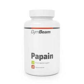 GymBeam GymBeam Papaya-Extrakt (Papain) (Kapseln) - 200 mg pro Tagesdosis, praktische vegane Kapseln, Untersttzung der Proteinverdauung, mit natrlichen Papaya-Enzymen, 90 caps