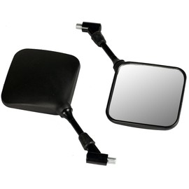 MotorToGo Black Dual Sport Bike Mirrors Compatible for 2003 Honda XR50R