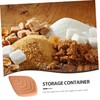 SHOWERORO Leaf Shape Brown Sugar Softener 6pcs Terracotta Sugar Keeper