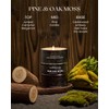M&SENSE Pine Oak Moss Scented Candles Natural Non Toxic, Aromatherapy