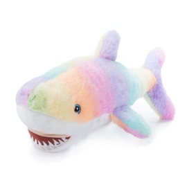 The Petting Zoo Shark Stuffed Animal Plushie, Ombrez Ocean Animals, Rainbow Shark Plush Toy 19 inches