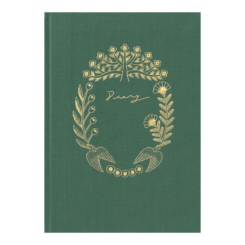 Midori 12704006 Diary Soft Flower and Tri Pattern