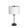 Glass Table Lamps Set of 2, Modern Black Dimmable Beside